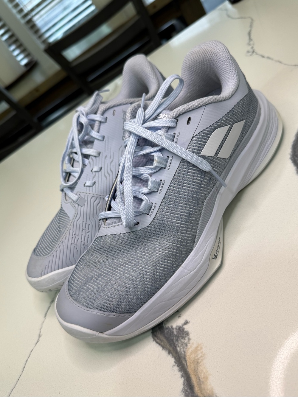 Babolat Jet Tere 2 All Court Womens Size 9 Gray Blue Tennis Running Shoes